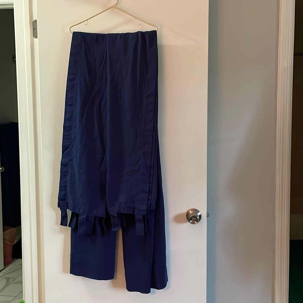 Navy curtains